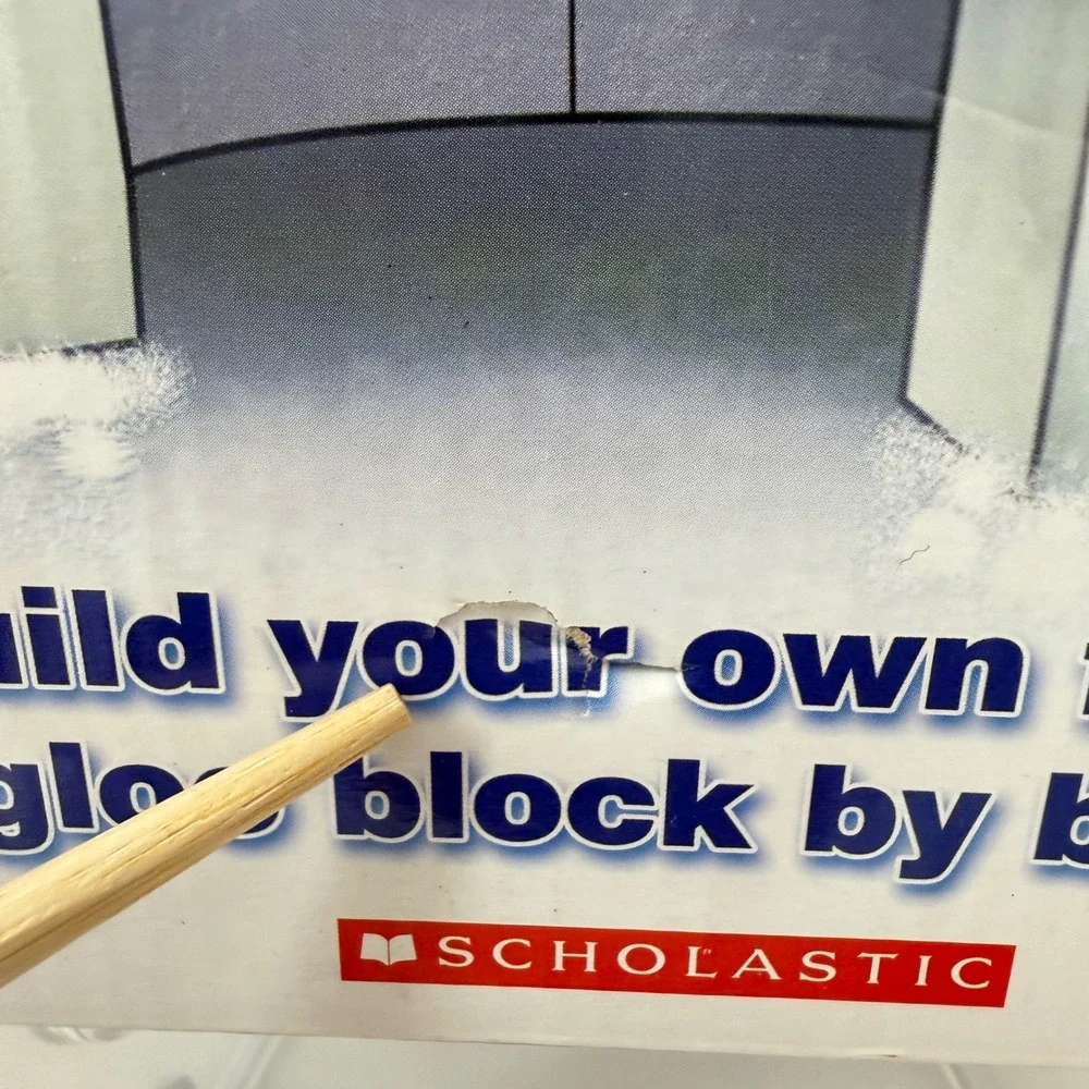 Scholastic Make Your Own Real Igloo Kit Ice Block Mold Book STEM Learning Toy